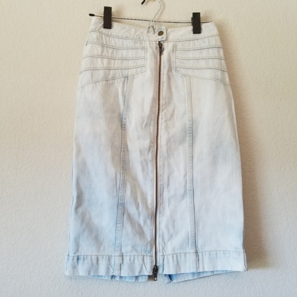Pilcro Zip Front Denim Skirt size 0 NWT - Picture 2 of 4